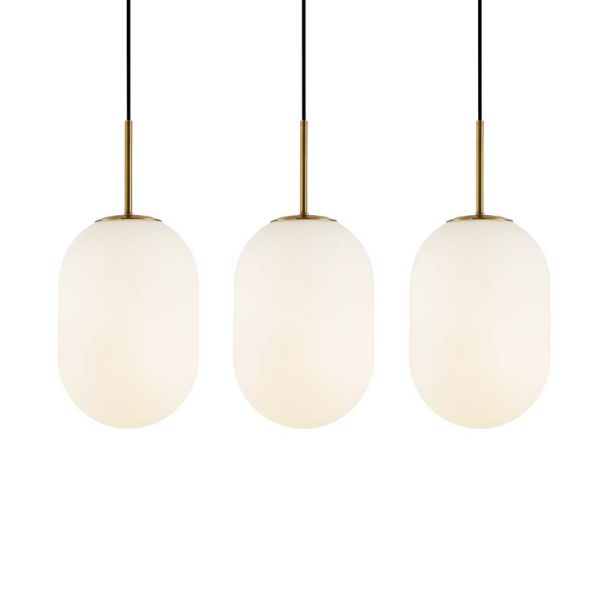 MILAGRO ML0316 Lampa wisząca ALIAS GOLD 3xE14