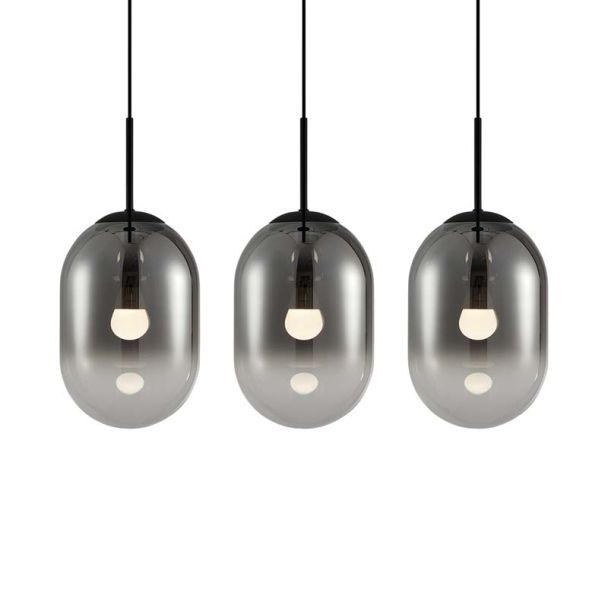MILAGRO ML0321 Lampa wisząca ALIAS BLACK 3xE14