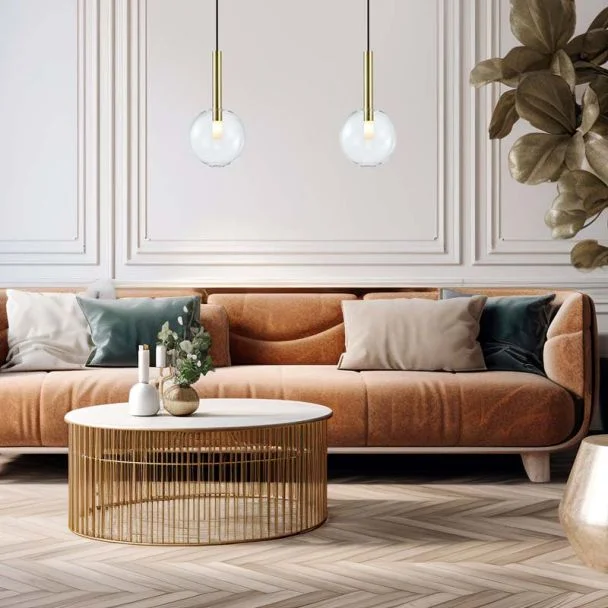 MILAGRO ML0328 Lampa wisząca NIKO GOLD 1xG9 fi 200