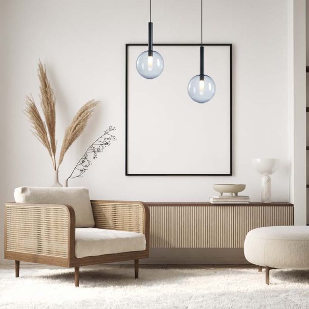 MILAGRO ML0329 Lampa wisząca NIKO BLACK 1xG9 fi 200