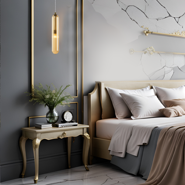 MILAGRO ML0338 Lampa wisząca PAX GOLD 1xG9