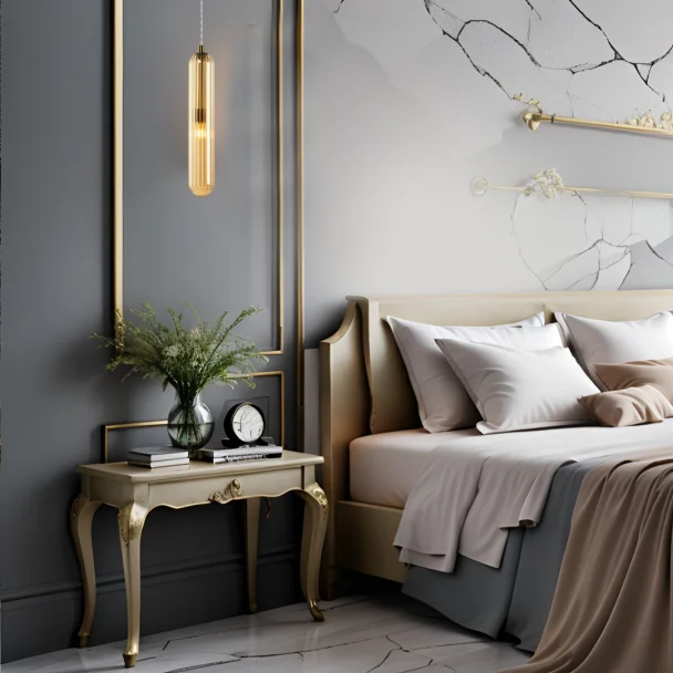 MILAGRO ML0338 Lampa wisząca PAX GOLD 1xG9