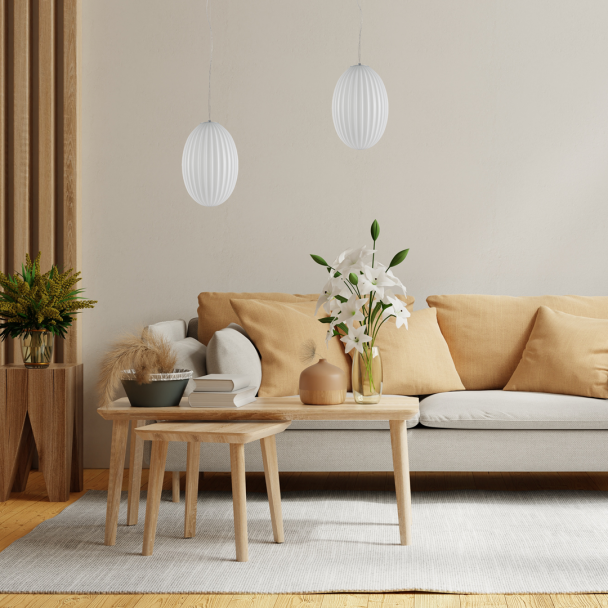 MILAGRO ML0350 Lampa wisząca BRAGA WHITE 1xE27
