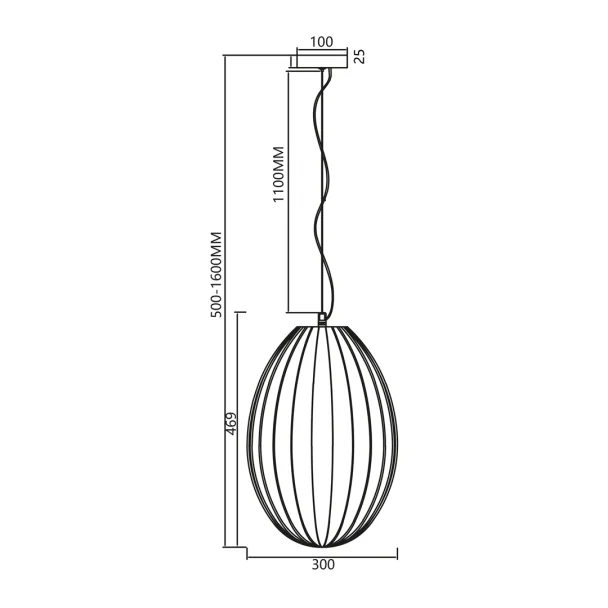 MILAGRO ML0351 Lampa wisząca BRAGA SMOKED 1xE27