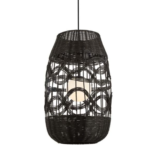 MILAGRO ML0355 Lampa wisząca ARONA BLACK 1xG9 fi 400