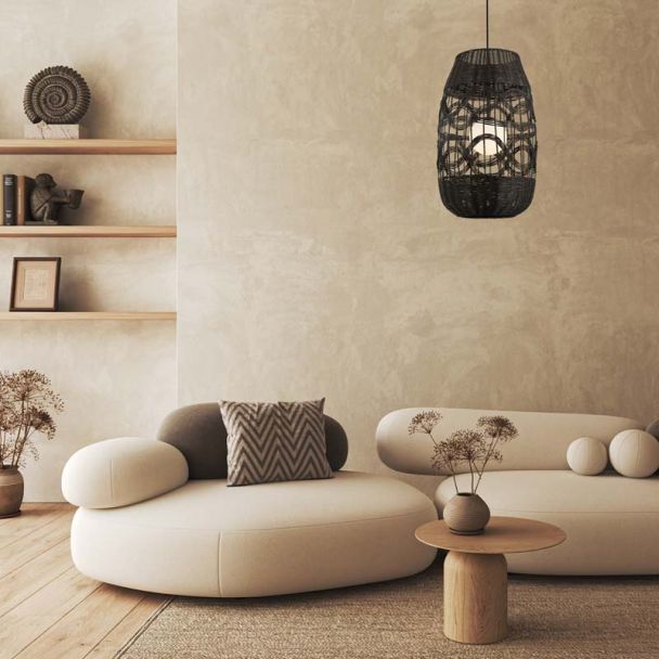 MILAGRO ML0355 Lampa wisząca ARONA BLACK 1xG9 fi 400