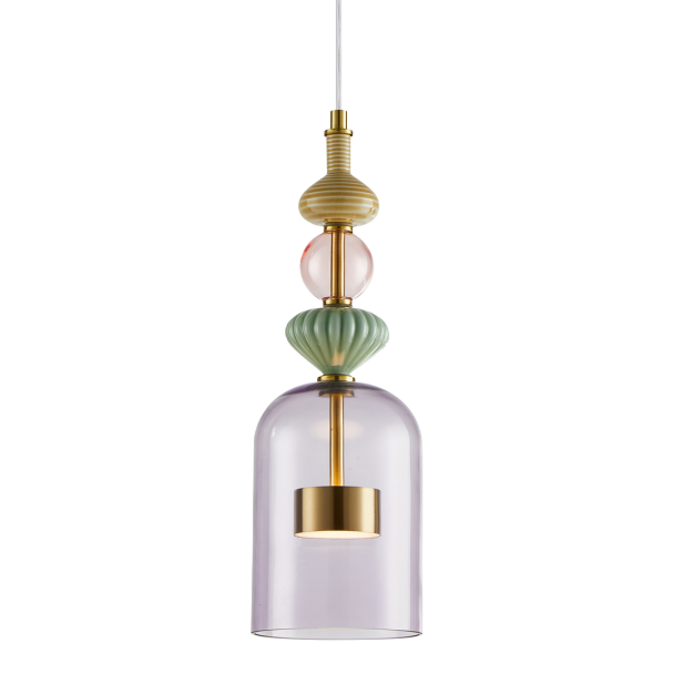 MILAGRO ML0359 Lampa wisząca ARTE 12W LED śr. 13cm mosiądz