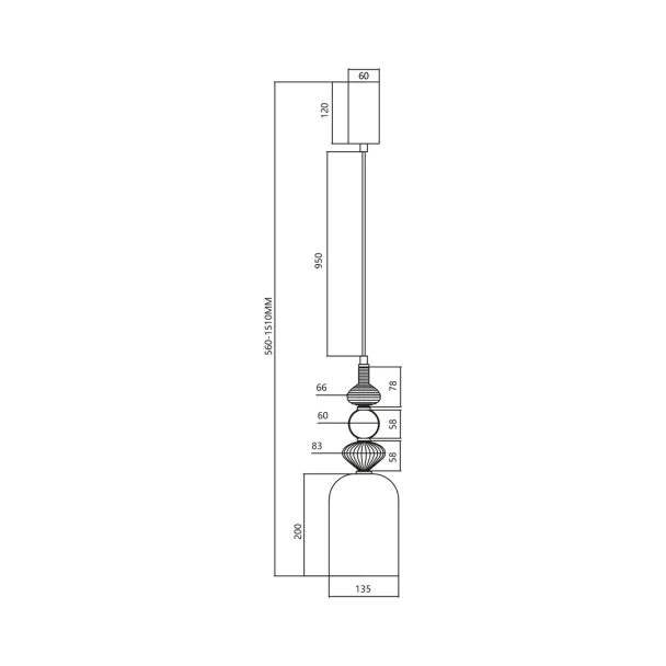 MILAGRO ML0359 Lampa wisząca ARTE 12W LED śr. 13cm mosiądz