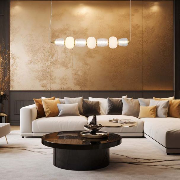 MILAGRO ML0365 Lampa wisząca CARO GOLD 42W LED