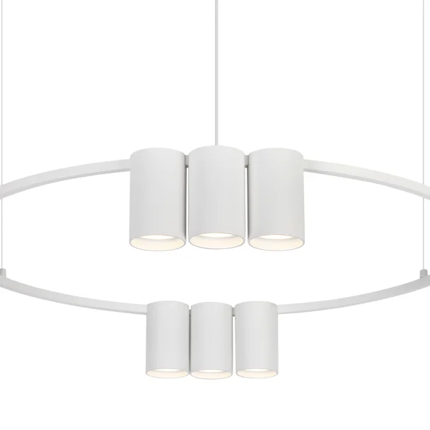 MILAGRO ML0374 Lampa wisząca (koło) GENESIS WHITE 10xGU10