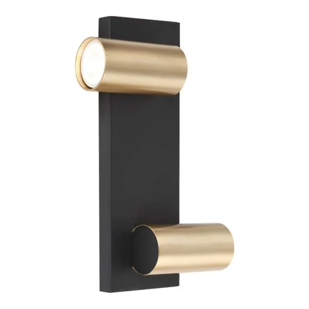 MILAGRO ML0380 GENESIS WALL BLACK GOLD 2xGU10