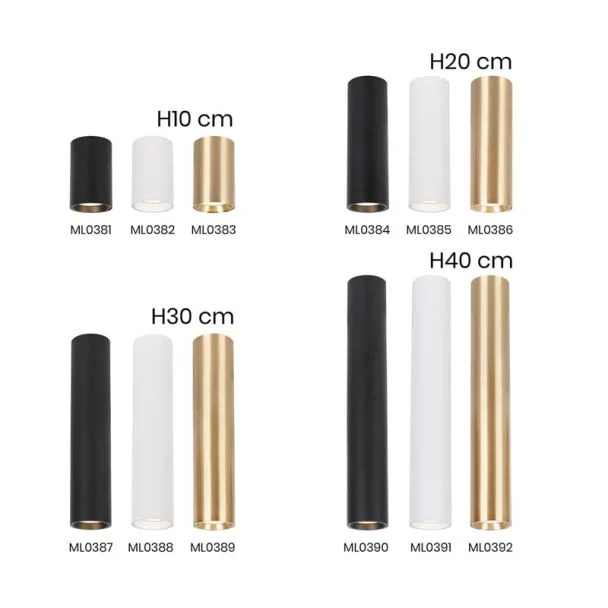 MILAGRO ML0390 GENESIS SPOT BLACK 1xGU10 40cm
