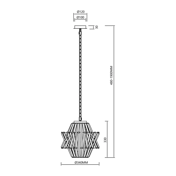 MILAGRO ML0400 Żyrandol CROWN CHROME 4xE14
