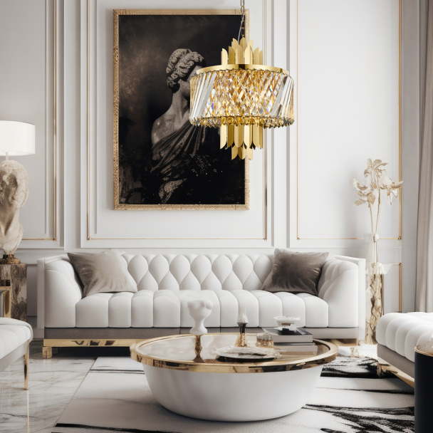 MILAGRO ML0407 Żyrandol MARGOT GOLD 6xE14