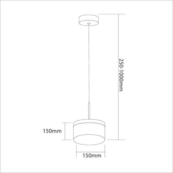 MILAGRO ML0995 Lampa wisząca ELEGANCE 9W LED