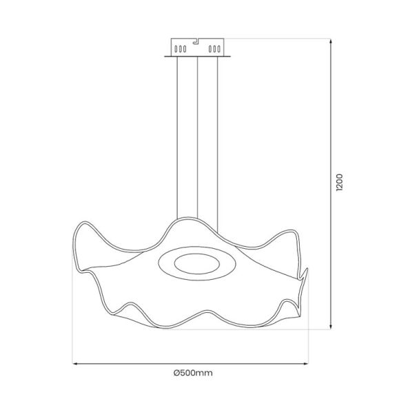 MILAGRO ML1042 Lampa wisząca LARGO 16W LED