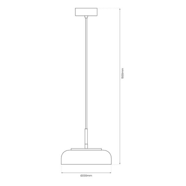 MILAGRO ML1044 Lampa wisząca VETRO CLEAR 6W