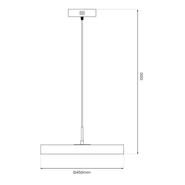 MILAGRO ML1065 Lampa wisząca DISC 38W LED