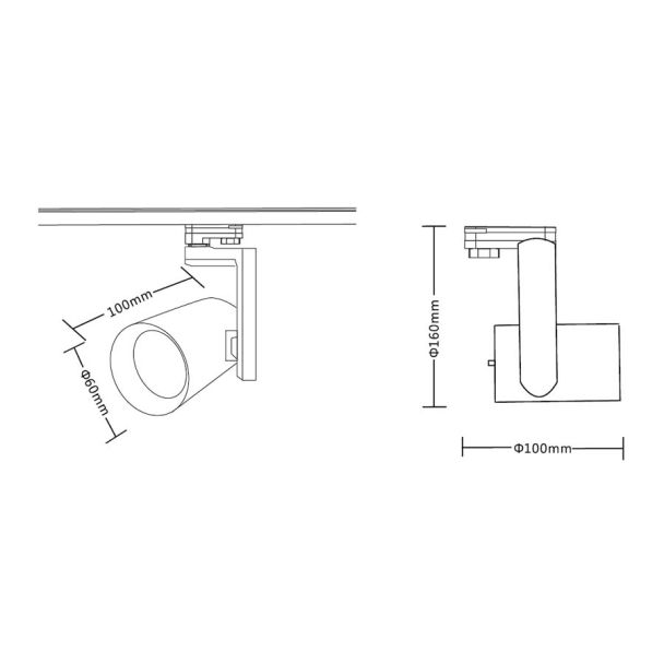 MILAGRO ML1115 Reflektor Timor 10W 2700/4000K Czarny 3 Obwodowy