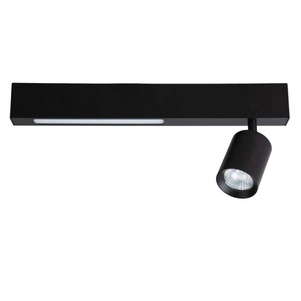 MILAGRO ML1130 Lampa Sufitowa Magnet 9W+1xGU10 3000/4000K Czarny