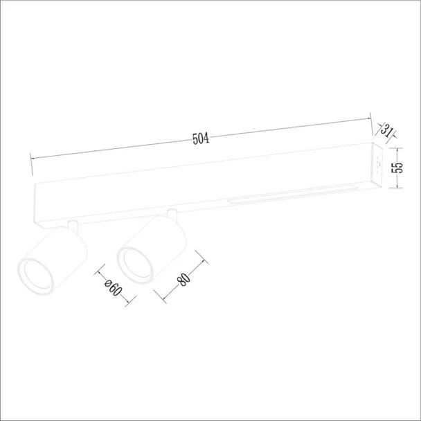 MILAGRO ML1133 Lampa Sufitowa Magnet 9W+2xGU10 3000/4000K biały