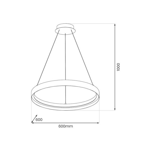MILAGRO ML1186 Lampa wisząca ORBITA 52W LED