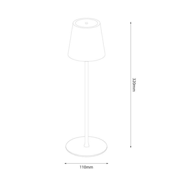MILAGRO ML1293 Lampka nocna Toscana black 2W