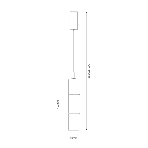 MILAGRO ML1396 Lampa wisząca BATO Smoked 4W LED