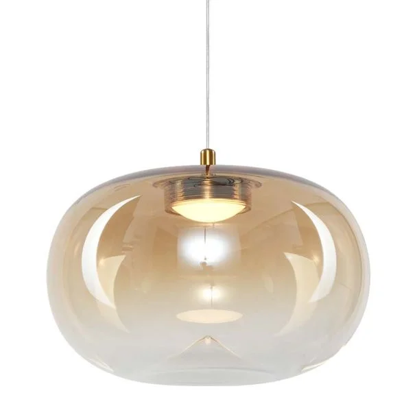 MILAGRO ML1399 Lampa wisząca VASO 1 AMBER 4W