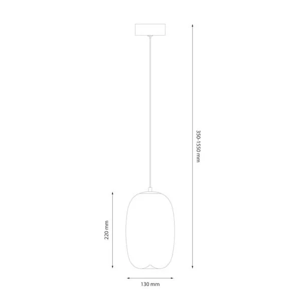 MILAGRO ML1405 Lampa wisząca VASO 3 AMBER 4W