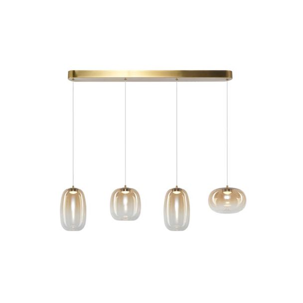 MILAGRO ML1408 Lampa wisząca VASO AMBER 15W