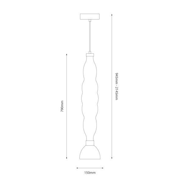 MILAGRO ML1416 Lampa wisząca LUCCO amber 18W