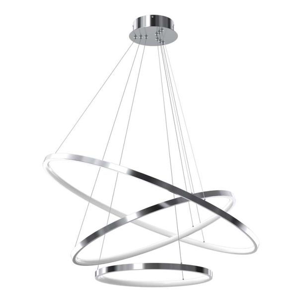 MILAGRO ML1551 Lampa wisząca HOOP CHROME 93W LED