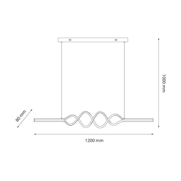 MILAGRO ML1575 Lampa wisząca ANCONA 36W LED 4000K