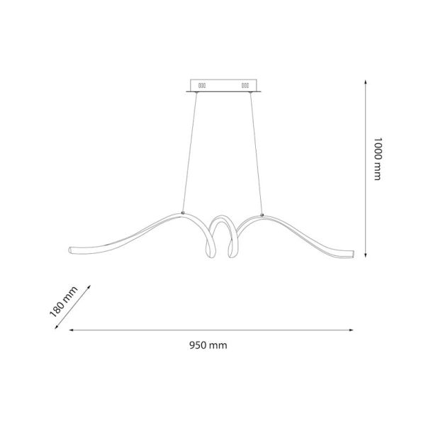 MILAGRO ML1577 Lampa wisząca LOOP 28W LED 4000K