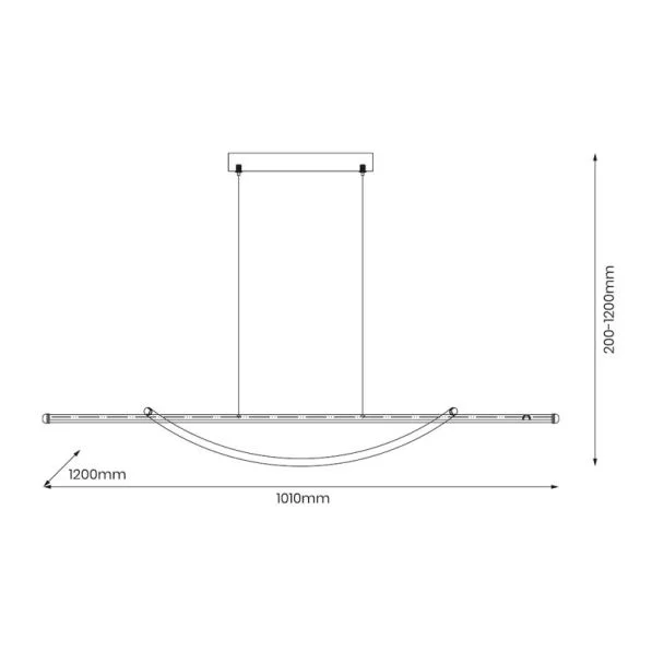 MILAGRO ML1584 Lampa wisząca AMBAR 35W LED 4000K