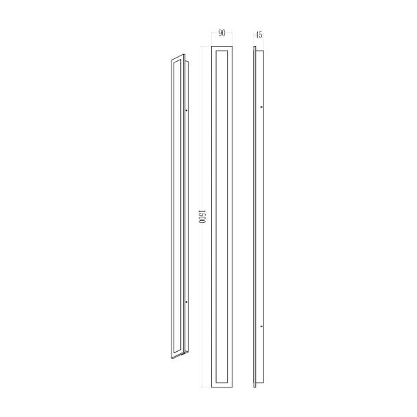 MILAGRO ML1725 Kinkiet Wow 30W 3CCT IP54 150cm