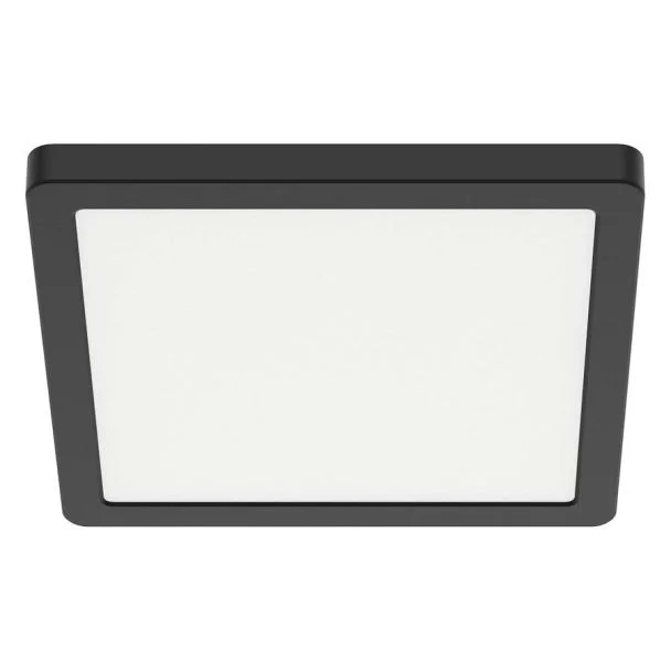 MILAGRO ML1795 Plafon Evora Czarny Square 12W 3CCT