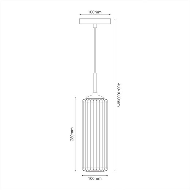 MILAGRO ML1803 Lampa wiszaca Vesta 1xE27
