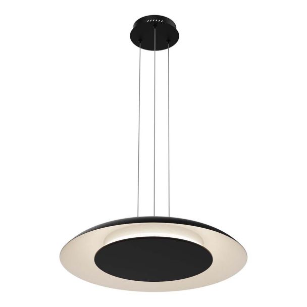 MILAGRO ML1814 Lampa wisząca Piattino Czarny 30W LED 3000K-4000k-6000K