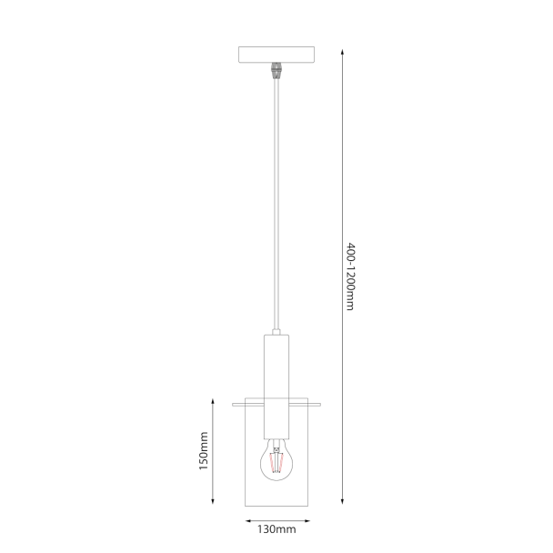 MILAGRO ML1818 Lampa wisząca Arcadia Black 1xE27