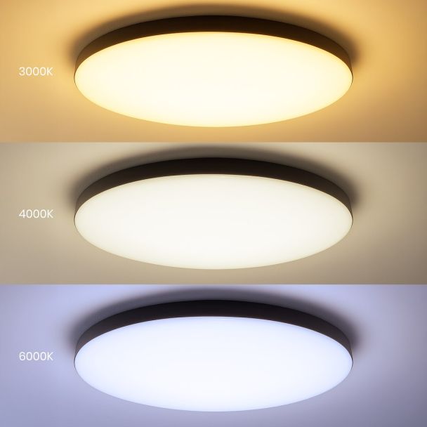 MILAGRO ML1834 Plafon Siena Czarny 80W LED Ø750 mm + pilot