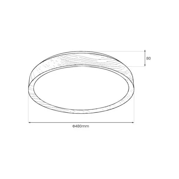 MILAGRO ML1840 Plafon ORINOKO 36W LED Ø480