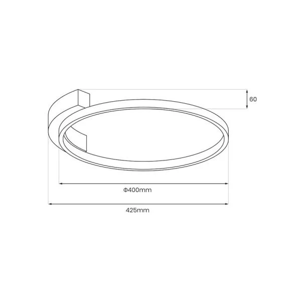 MILAGRO ML1843 Lampa sufitowa LUNA 18W LED