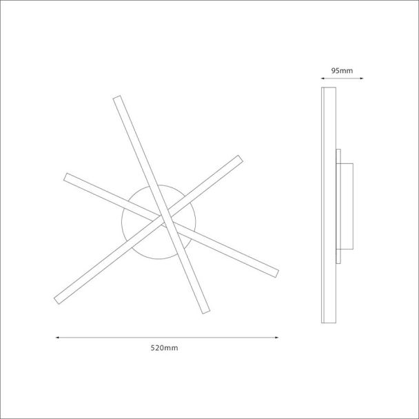 MILAGRO ML1850 Lampa sufitowa STICK 12W LED