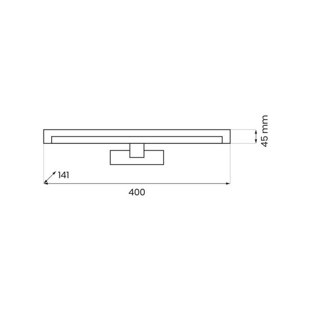 MILAGRO ML2028 Kinkiet Mirore 8W 40cm Biały