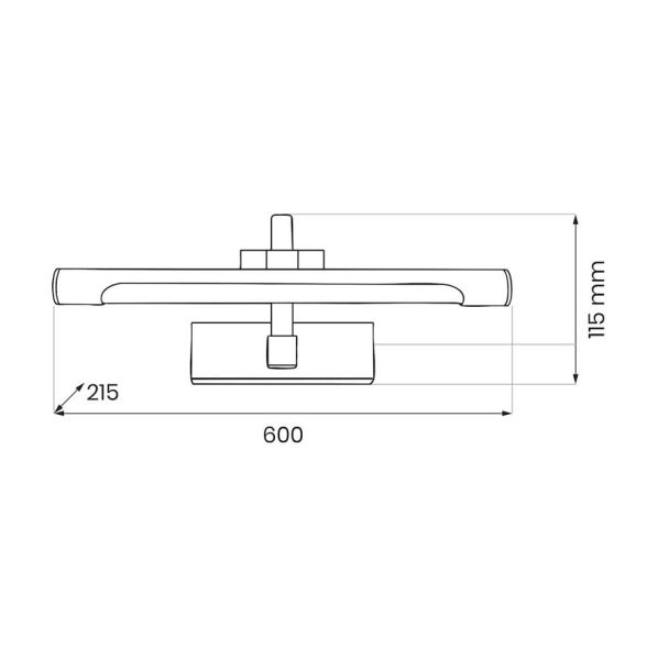 MILAGRO ML2034 Kinkiet VINCI 15W 60cm