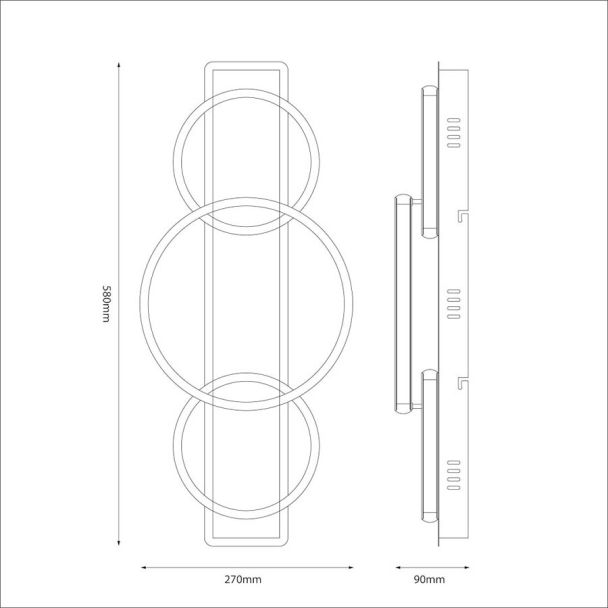 MILAGRO ML2060 Lampa sufitowa ROWENA 18W LED