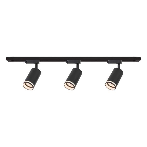 MILAGRO ML2083 Zestaw Oprawa Pipe Ring Track Czarny 3xGU10 1m