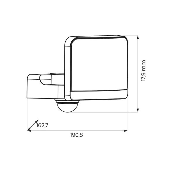 MILAGRO ML2112 Naświetlacz LED Davos 30W 2000lm 4000K Biały Premium PIR